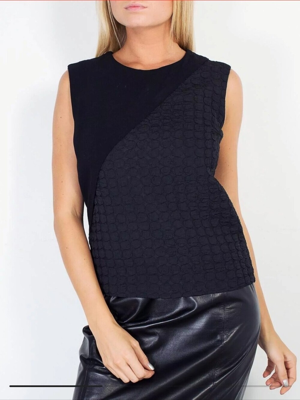 NWT Sandro black sleeveless top Size 3